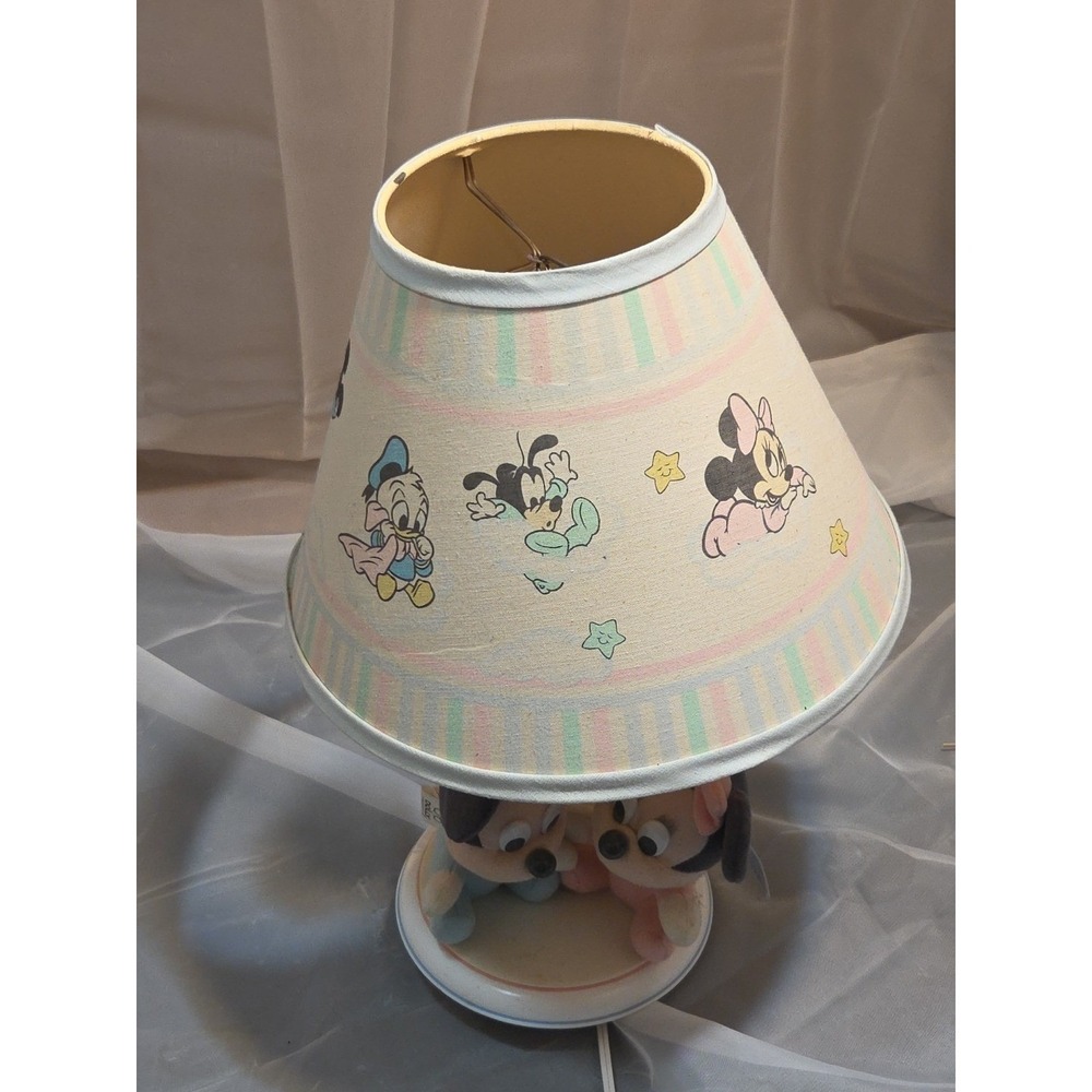 Disney Vintage Mickey And‎ Minnie Mouse Baby Bubbles Lamp